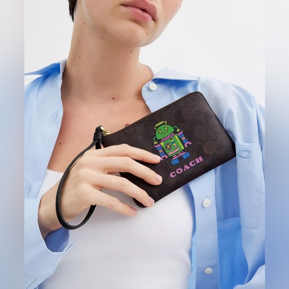 Coach Cosmic Corner Zip Wristlet - Picture 4 of 4